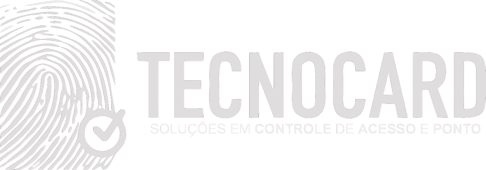 Logotipo oficial alternativo branco da Tecnocard